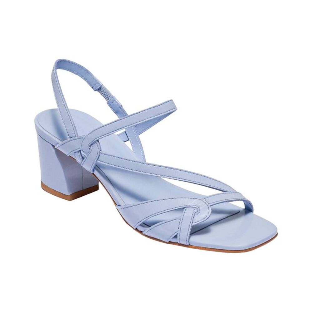 Bernardo Gyoda Patent Mid Heel Sandal